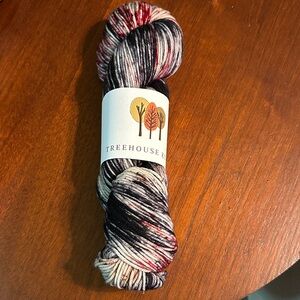 Treehouse Knits Yarn in Black and Red